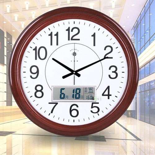 北极星16 静音设计、多功能于一体的大尺寸石英挂钟