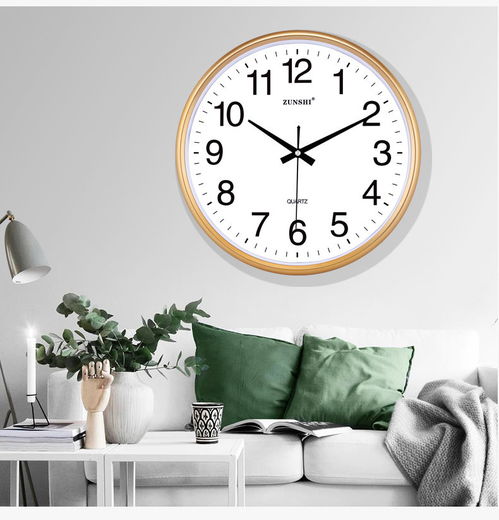 尊时静音挂钟 简约美学与实用功能的完美融合